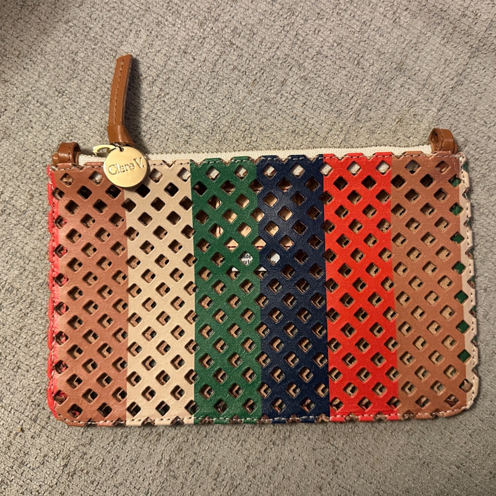 Clare V. Multicolor Flat Clutch